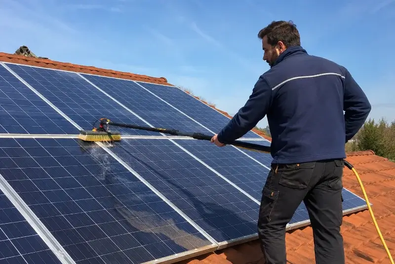 Nettoyage et entretien de panneaux solaires à Mollkirch